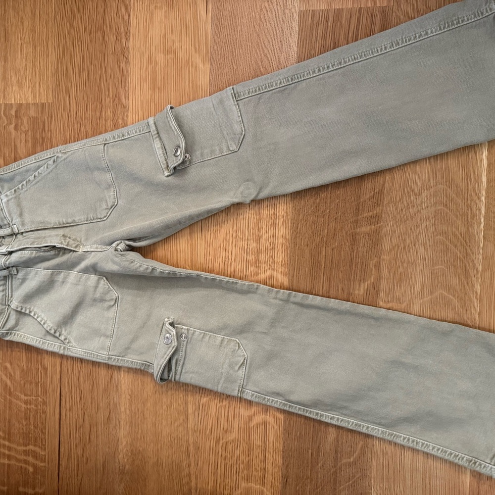 Zara Light Gray Denim Pants